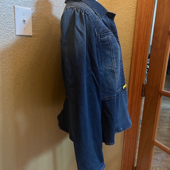 Wit & Wisdom Blue Jean Jacket Fitted Tailored Style - Picture 3 of 15